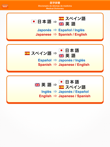 Medi Pass  Español・Inglés・Japonés　Dictionario de idiomas de medicina for iPad screenshot 4