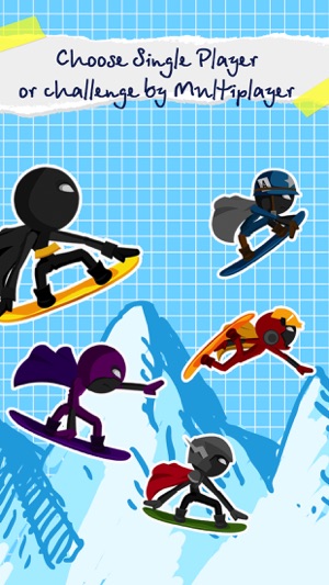 Amazing Stickman Snowboard(圖2)-速報App