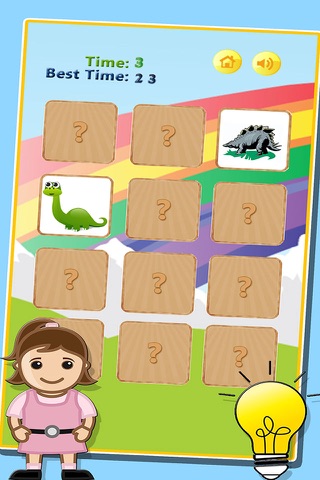 Dinosaur Memory Match - Remember Animal Pairs Game for Kids & Kindergarten screenshot 3