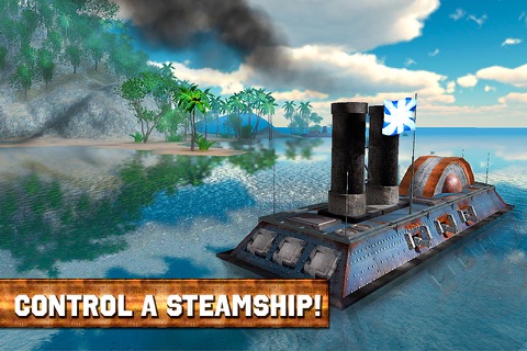 Warship Battle: Steam Vessel Free screenshot 2