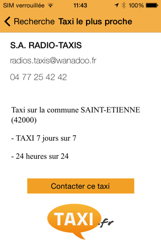 Taxi.fr screenshot 3