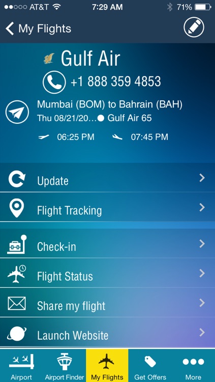 Bahrain Airport - Flight Tracker Premium Gulf Air screenshot-4