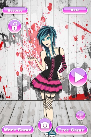Cool Punk Girl Dress Up Pro - play best fashion dressing game screenshot 2