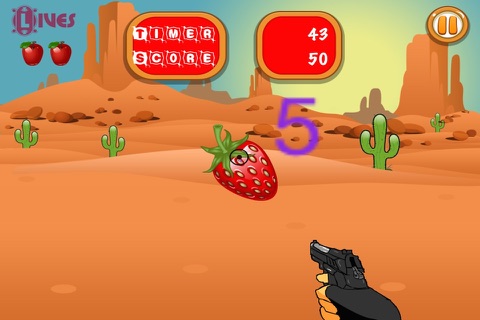 "A Old Cowboy Fruit Shooter Crash – Wild Western Extreme Revenge Dash" screenshot 2