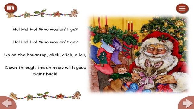 Up On The Housetop - Read along interactive Christmas eBook,(圖3)-速報App