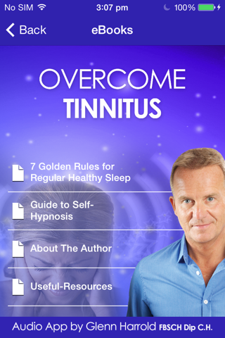 Overcome Tinnitus Self-Hypnosis by Glenn Harrold screenshot 4