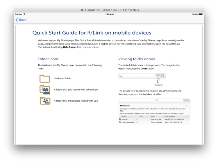 RLink Client for iPad