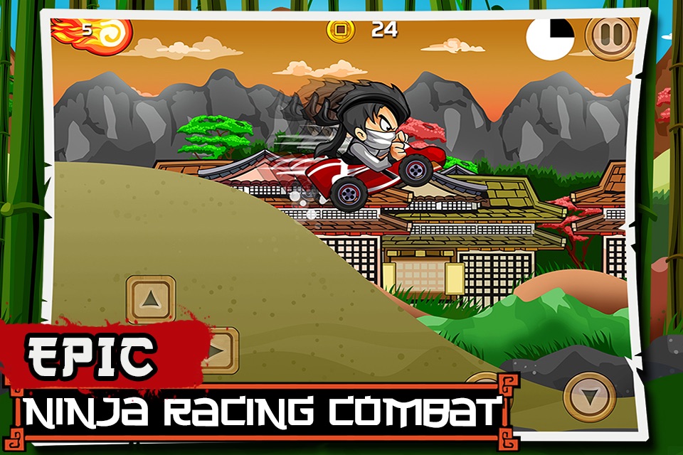 Ninja Combat Dash Racing Edition - Free Samurai Warrior Road Rally Bike, Car and Skateboard Race screenshot 3