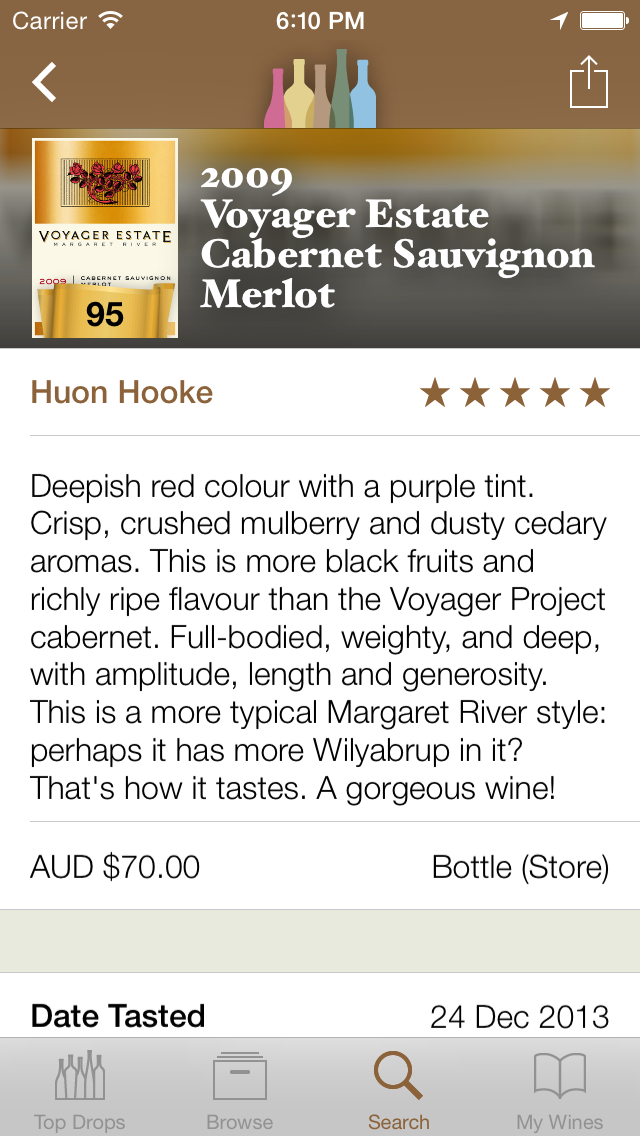 Huon Hookes Wine Reviews