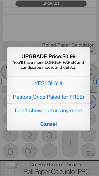 Rolled Paper Calculator PRO