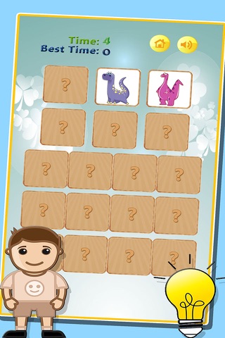 Dinosaur Memory Match - Remember Animal Pairs Game for Kids & Kindergarten screenshot 4