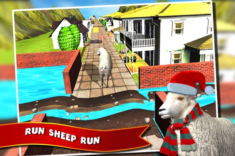 Sheep Run Simulator 3D - Farm Crazy Lamb Running Simulation Game in Real City screenshot 2