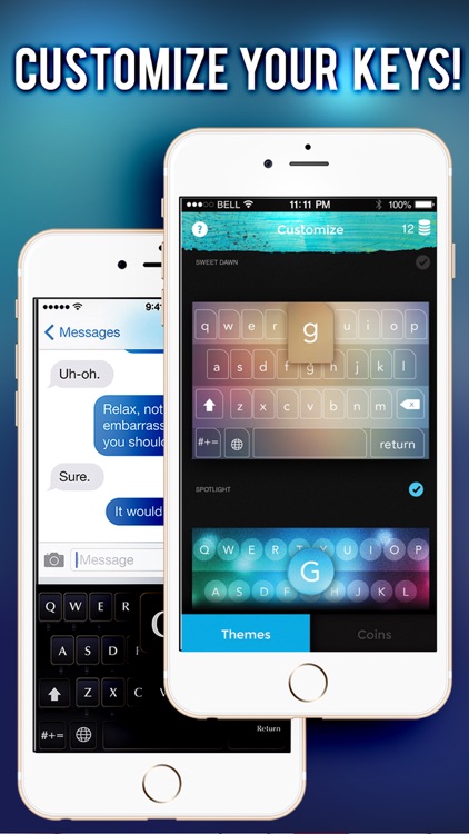 Keys on Fleek for iPhone - Customize your keyboard with colorful themes