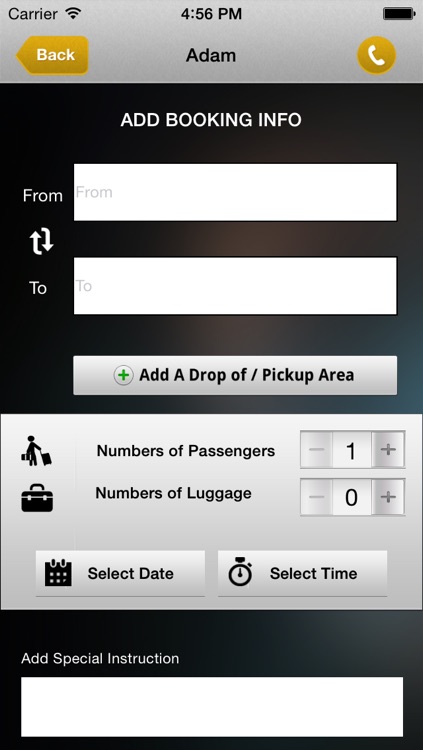 Fastline Taxi Booker