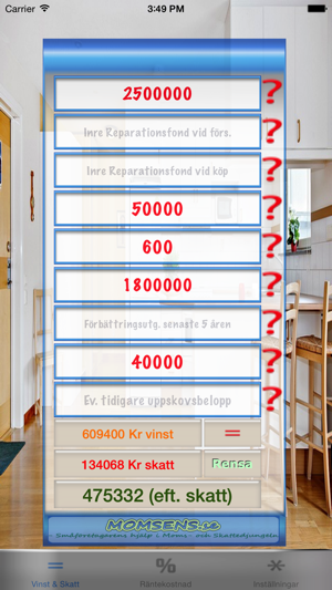 Bostadsrätt - Vinst & Skatt(圖2)-速報App