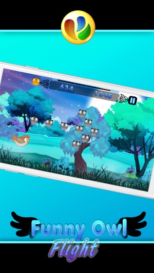 有趣的貓頭鷹飛行 - 免費兒童遊戲, Funny Owl Flight - Free Game For Children(圖4)-速報App