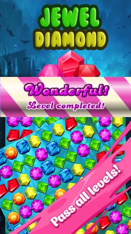 Jewel Diamonds-The Best Free Match 3 Game for kids and girls