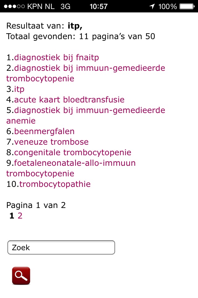 Hematologie screenshot 3