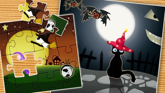 Kids Jigsaw Puzzle - Halloween Learning Games(圖2)-速報App