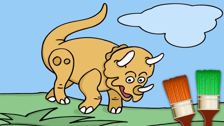 Colorear dinosaurios - juegos de dinos para pintar - Premium