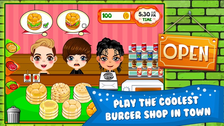 Burger Cooking Restaurant Maker Jam - the mama king food shop in a jolly diner story dash game! screenshot-0
