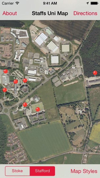 Staffordshire University Maps