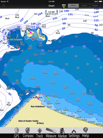 Melilla GPS Nautical Chart Pro screenshot 3