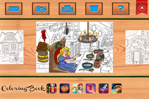 Goldilocks and the Three Bears. Coloring book for children Lite screenshot 2