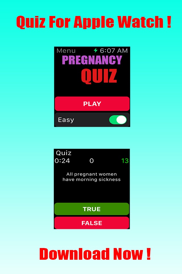 Pregnancy Quiz For Watch screenshot 2