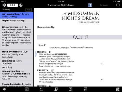 A Midsummer Night’s Dream: Folger Luminary Shakespeare screenshot 2