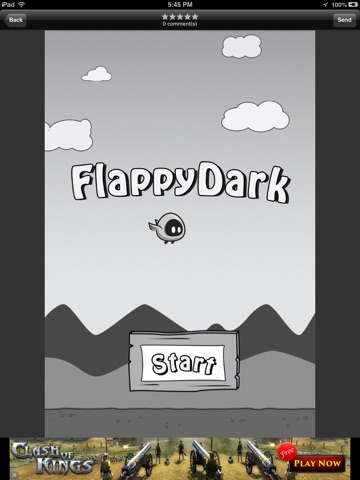 Flappy Dark HD screenshot 2