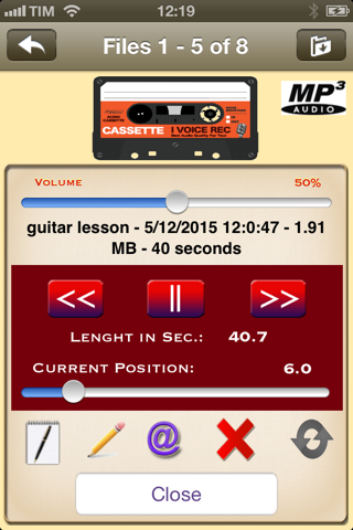I Voice Recorder - digital audio recorder for music, lessons and voice notes screenshot 3
