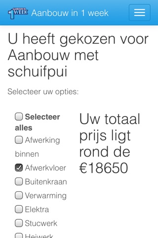 Aanbouw In 1 Week screenshot 2