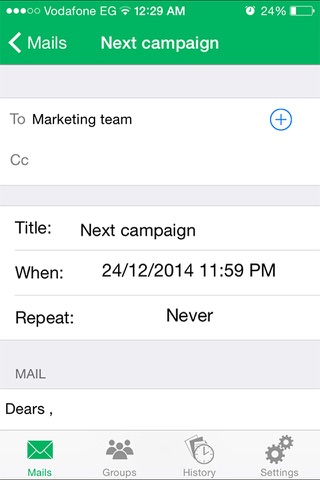 Mail Timer screenshot 3