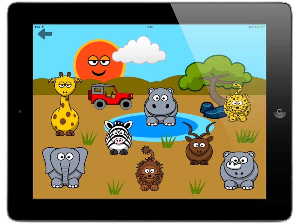 Funny Animals for toddlers: Discover farm animals and the wildlife of savanna, forest and jungle, with lifelike sounds and cute animations screenshot 3
