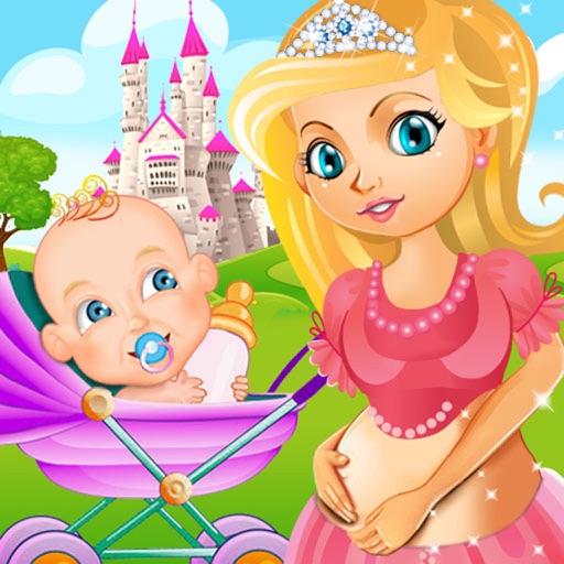 Princess Mommy Gives Birth To Newborn Baby Boy Icon