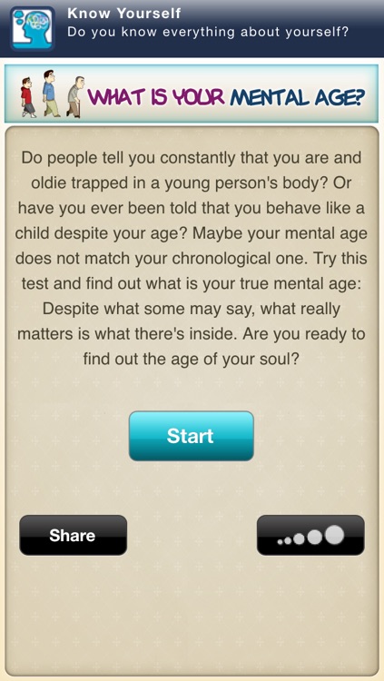 What is your mental age?: discover how old your mind is