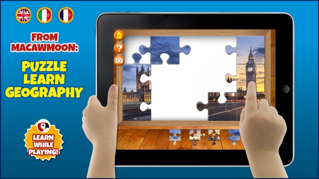 Puzzle! World: Learning city with flashcards - Macaw Moon(圖2)-速報App