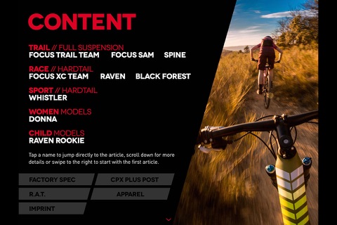 FOCUS BIKES CATALOG screenshot 2