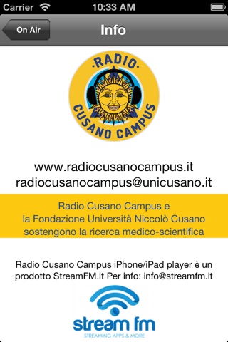 Radio Cusano Campus screenshot 3