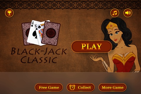 BlackJack Classic Casino Card - New Hollywood style gambling table screenshot 2