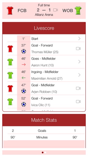 Deutsche Fußball 2015-2016 - Mobile Match Centre(圖3)-速報App