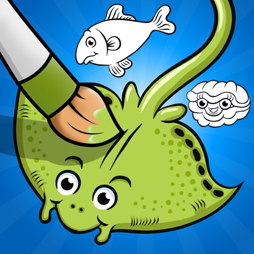 A Fish Coloring Book for Children: Color Animals Under Water! iOS App