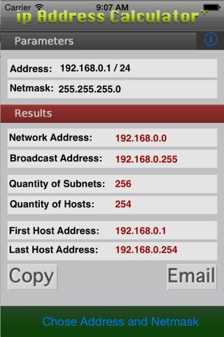 IP Network and Broadcast Calculator Plus screenshot 3