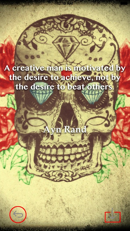 Skull Art Theme HD Wallpaper and Best Inspirational Quotes Backgrounds Creator screenshot-3