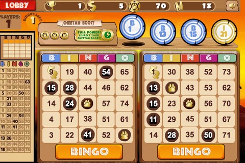 Cheetah Bingo screenshot 2