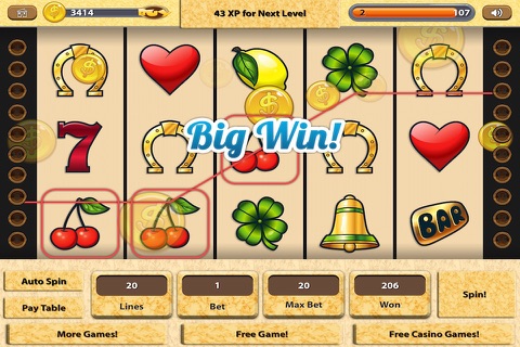 Great Egypt Slots - A fun addictive Las Vegas treasure winning casino game. screenshot 3