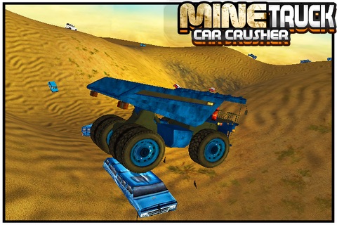 Mine Truck Car Crusher ( Heavy Construction Monster Crushing sports SUV, delivery vans, ambulance at off road locations ) screenshot 2