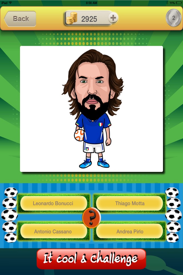 Soccer star quiz - Top 11 awesome photos guess screenshot 2