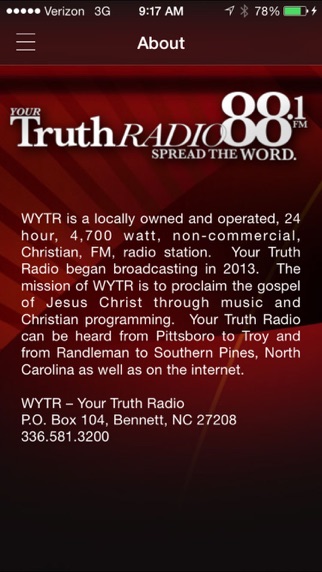 How to cancel & delete WYTR – Your Truth Radio from iphone & ipad 1